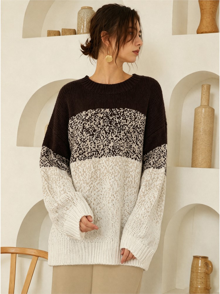 Winter Clothing For Plus Size Women - 女性のプラスサイズカジュアルニット冬長袖ニットセータールーズ Tシャツスポーツアウトドアトップ女性服特大