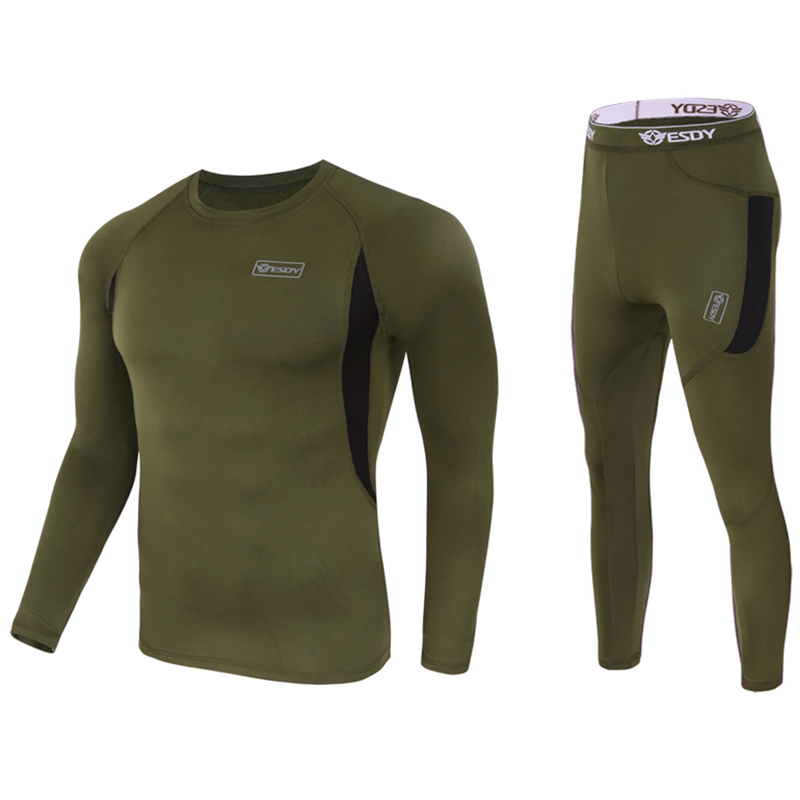 Winter Clothing Hiking - 新しい冬サーマルフリースサイクリングベースレイヤー通気性レーシング下着男性ランニングハイキングアウトドアスポーツ衣類 A152