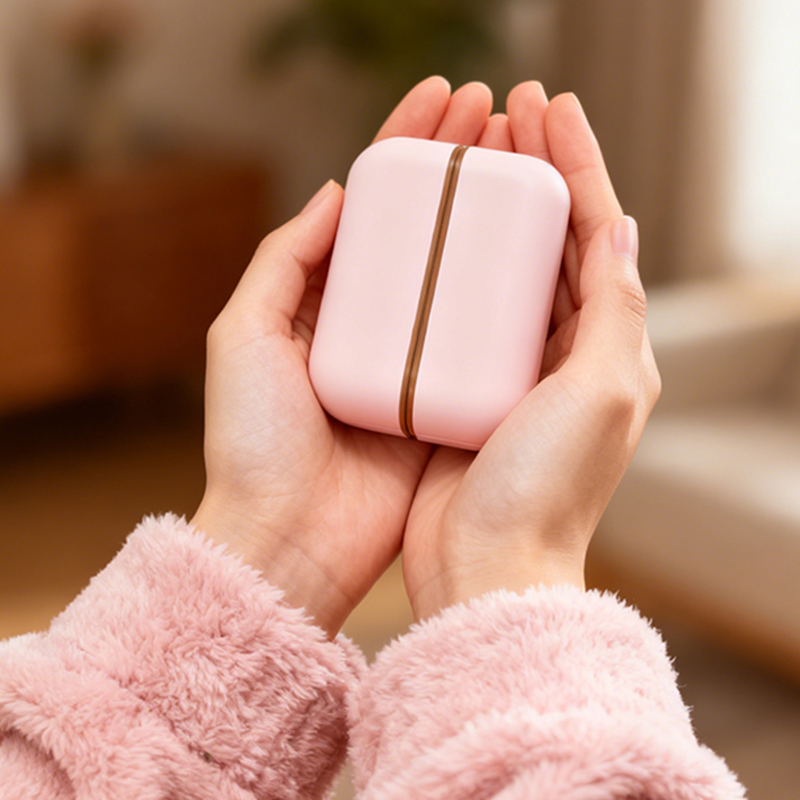 Hand Warmer Reusable - 分離型ハンドウォーマー、磁気吸着式、LCDディスプレイ搭載で温度に依存しない加熱、1台から2台への切り替え可能