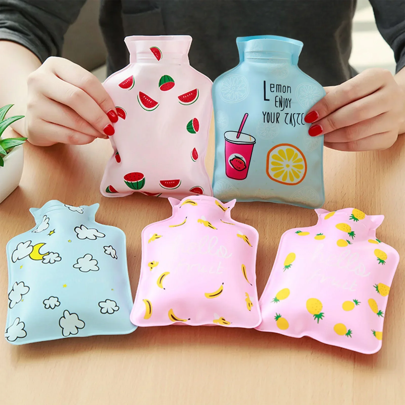 Hand Warmer Reusable - 1pc ポータブルミニ湯たんぽ、かわいい PPS 漏れ防止ハンドウォーマー、再利用可能なハンドウォーマー