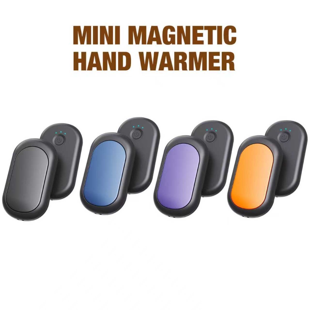 Hand Warmer Reusable - 磁気ハンドウォーマー スプリット 2in1 USB 充電パワーバンク ポータブル加熱充電式ハンドウォーマー