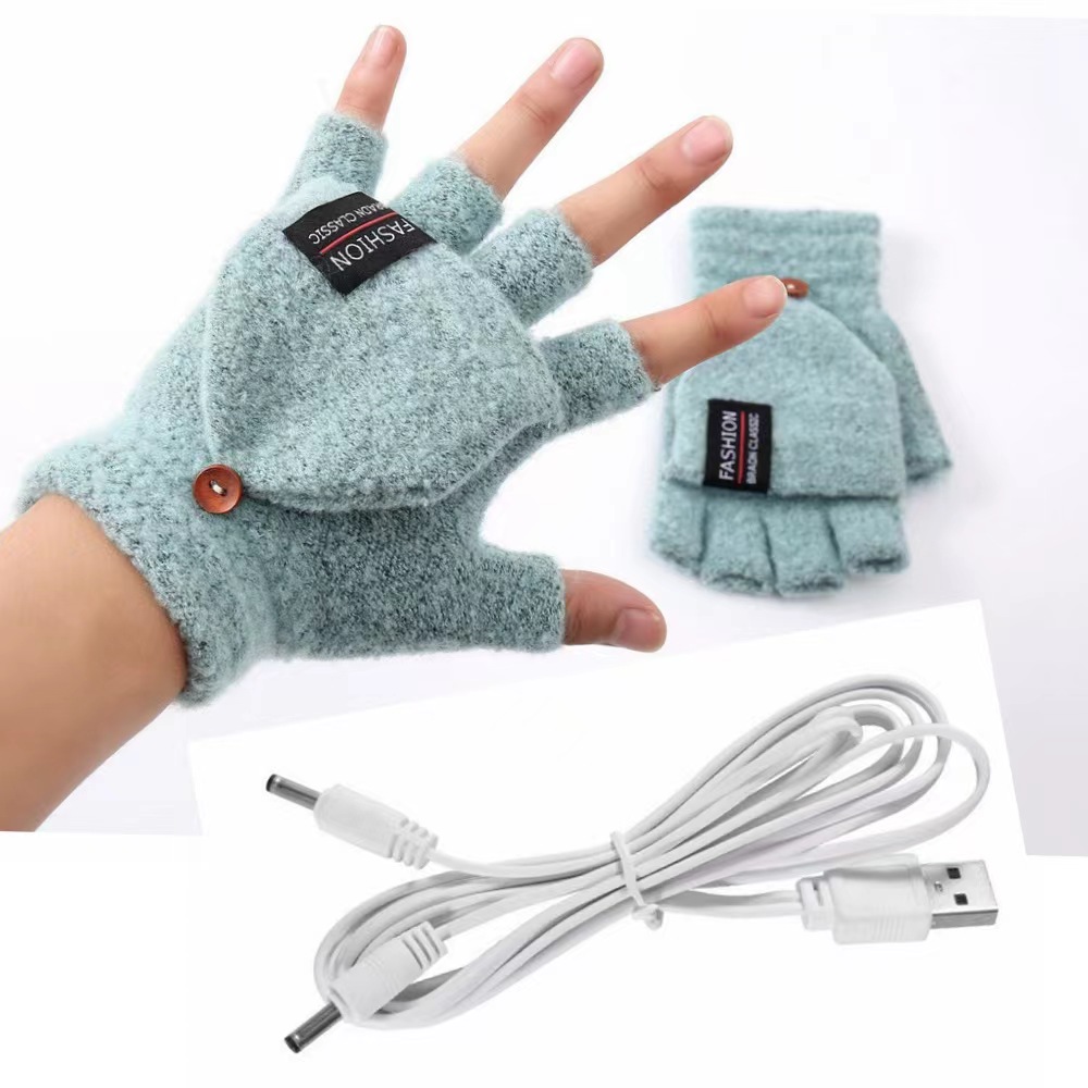Hand Warmer Reusable - 電熱手袋 ハンドウォーマー ミトン ヒーター 充電式 USB