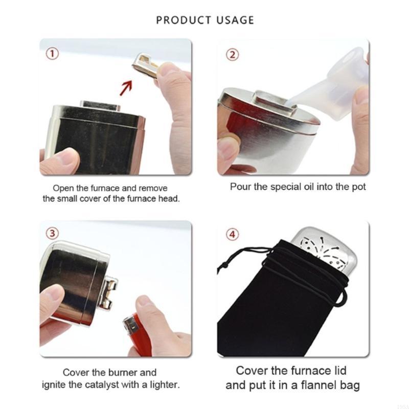 Hand Warmer Reusable - 2 個亜鉛合金ポケットハンドウォーマー屋外小型ハンディウォーマーヒーターハンディ超軽量ヒーターハイキング釣りポータブル