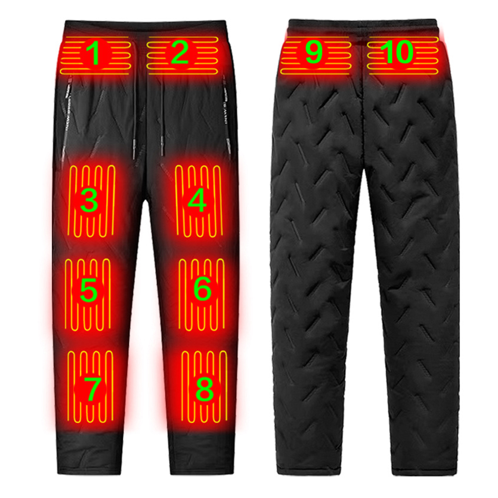 男女兼用電熱ズボン 10箇所発熱 電熱パンツ 3段階温度調整 - Winter Clothing Hiking のレビューと価格