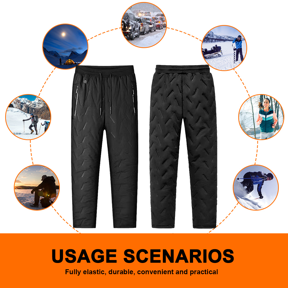 男女兼用電熱ズボン 10箇所発熱 電熱パンツ 3段階温度調整 - Winter Clothing Hiking のレビューと価格