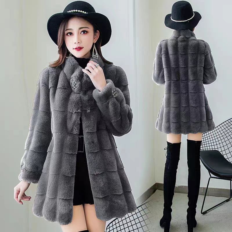 2026年 レディース フェイクファーコート ミドル丈 ジャ - Winter Clothing Work のレビューと価格