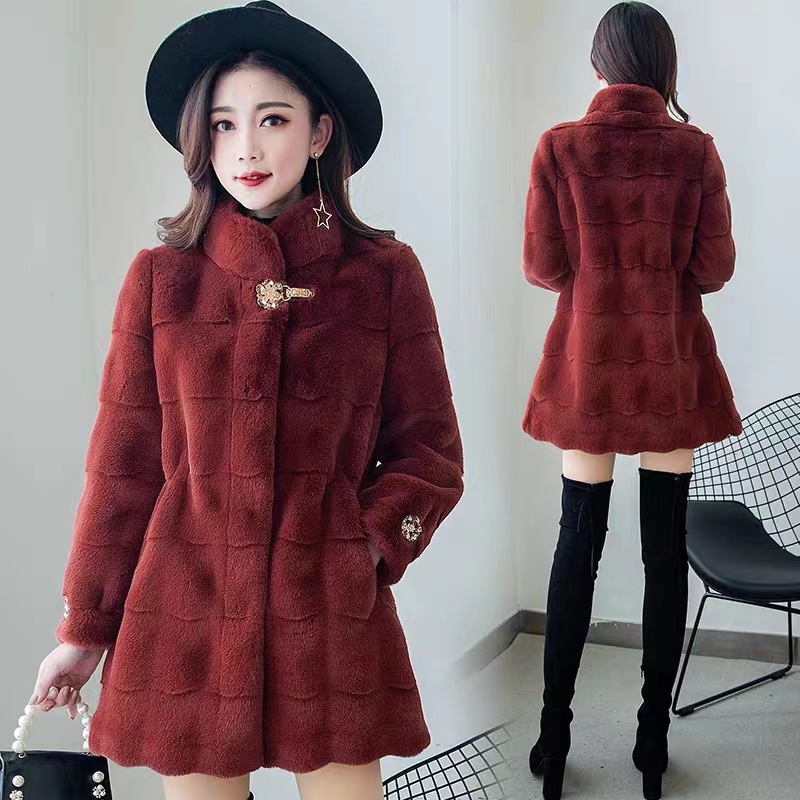 2026年 レディース フェイクファーコート ミドル丈 ジャ - Winter Clothing Work のレビューと価格