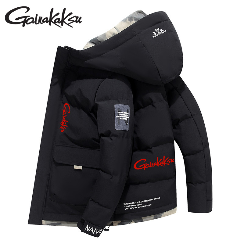 フード付きフィッシングジャケット,暖かいカーディガン,綿のコ - Winter Clothing Work のレビューと価格