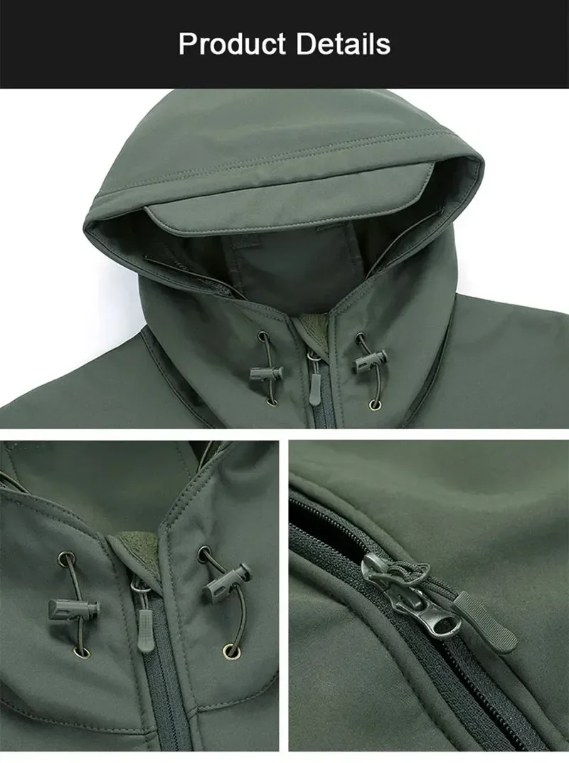5XL 6XL ロシア迷彩戦術的な制服屋外冬作業服フリース暖 - Winter Clothing Work のレビューと価格