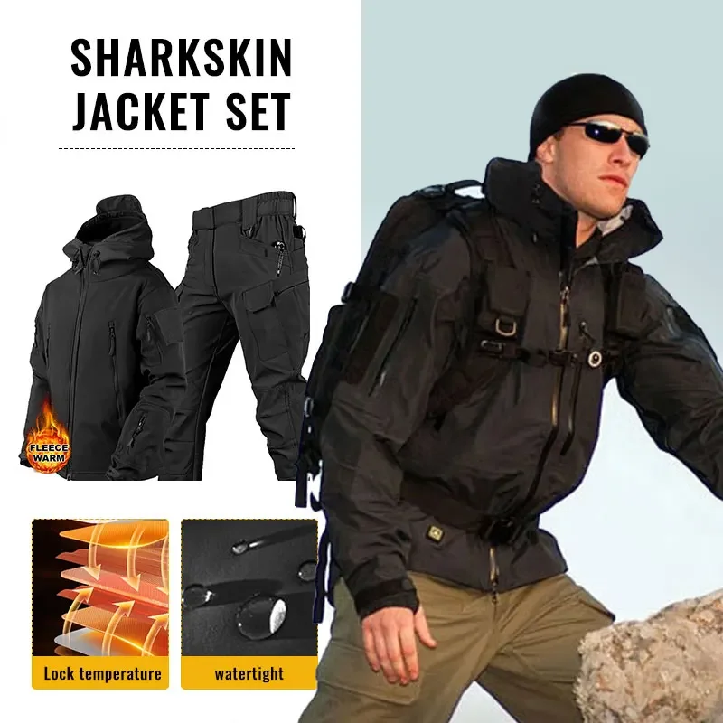 メンズ2ピースベルベットトラックスーツセット,厚くて柔らかい - Winter Clothing Hiking のレビューと価格
