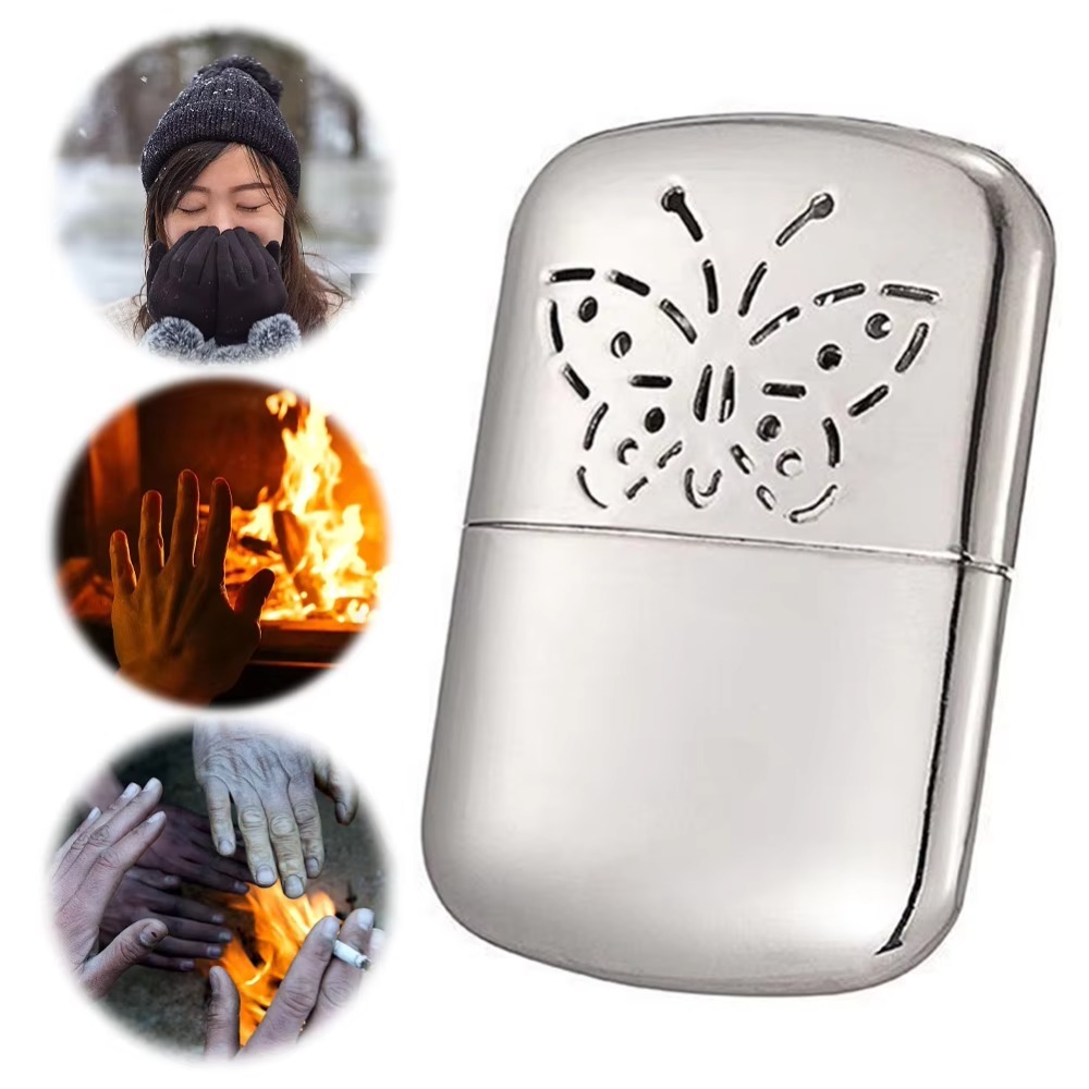 亜鉛合金燃料ハンドウォーマー定温再利用可能なポケットハンドウ - Hand Warmer Reusable のレビューと価格