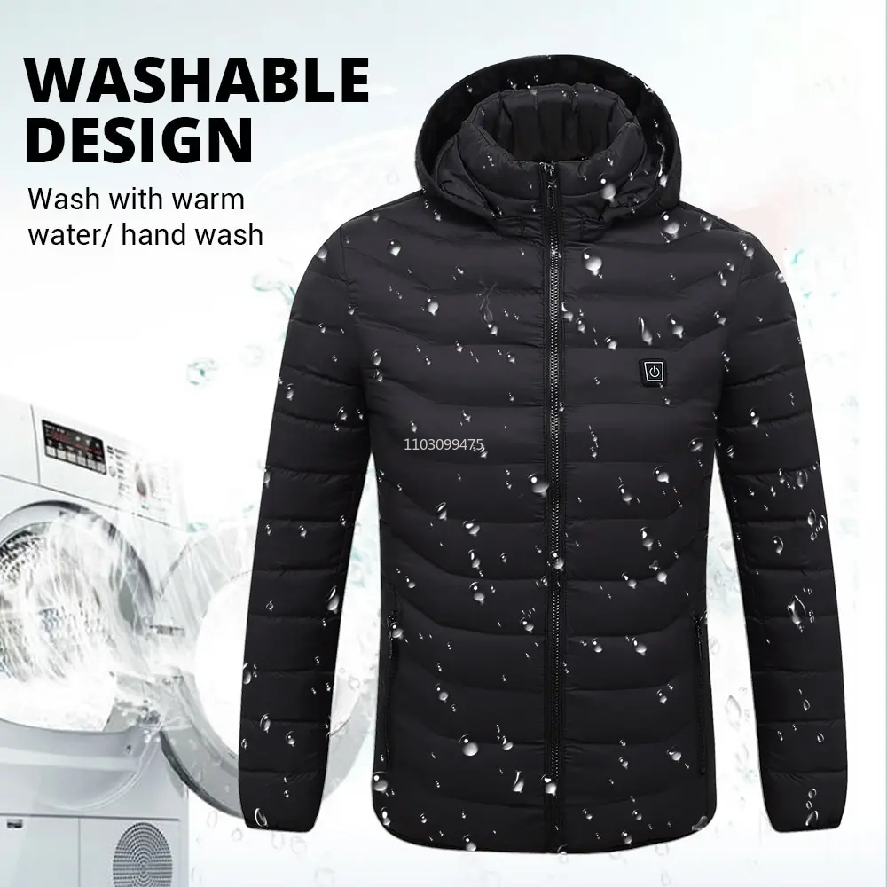 21 エリア USB 電熱ジャケット男性女性加熱ジャケット冬 - Winter Clothing Hiking のレビューと価格