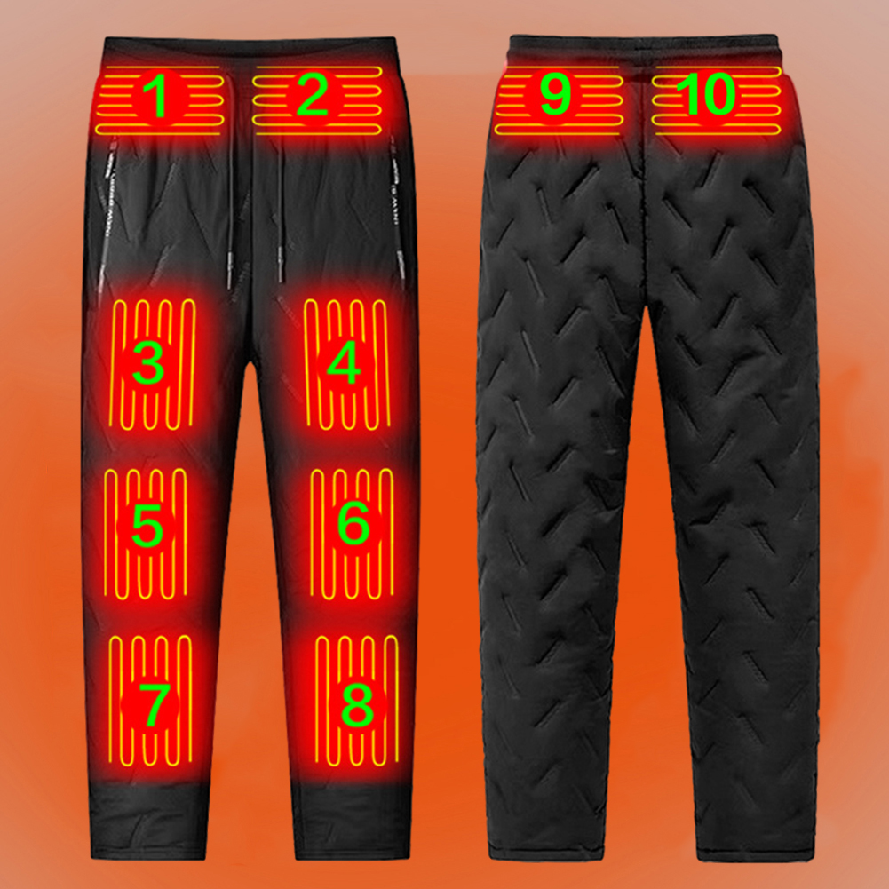 男女兼用電熱パンツ 10箇所発熱 電熱ズボン 3段階温度調整 - Winter Clothing Hiking のレビューと価格
