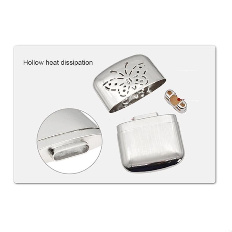 2 個亜鉛合金ポケットハンドウォーマー屋外小型ハンディウォー - Hand Warmer Reusable のレビューと価格