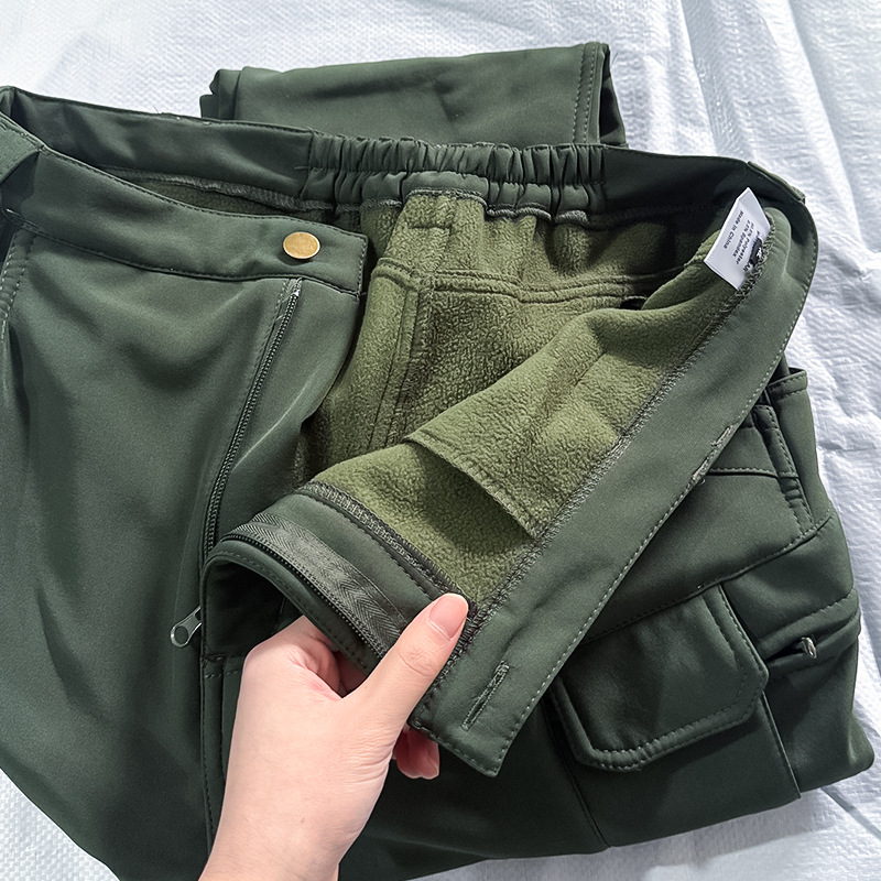 メンズスリムフィットタクティカルワークパンツ、多ポケット、防 - Winter Clothing Hiking のレビューと価格