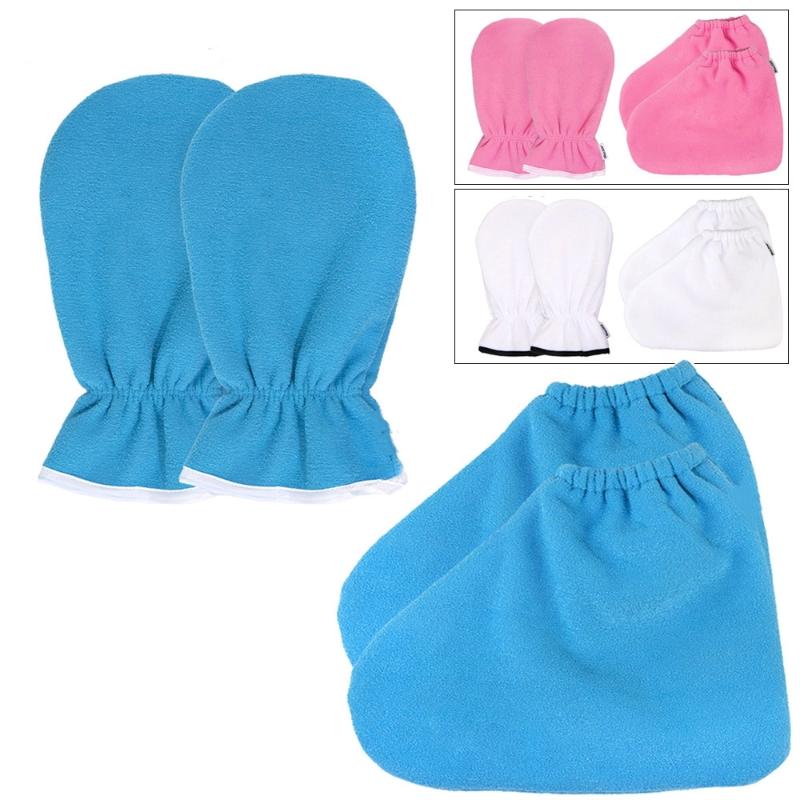1 ペア断熱ケア手袋フランネル弾性開口部爪保護ハンドセラピー - Hand Warmer Reusable のレビューと価格