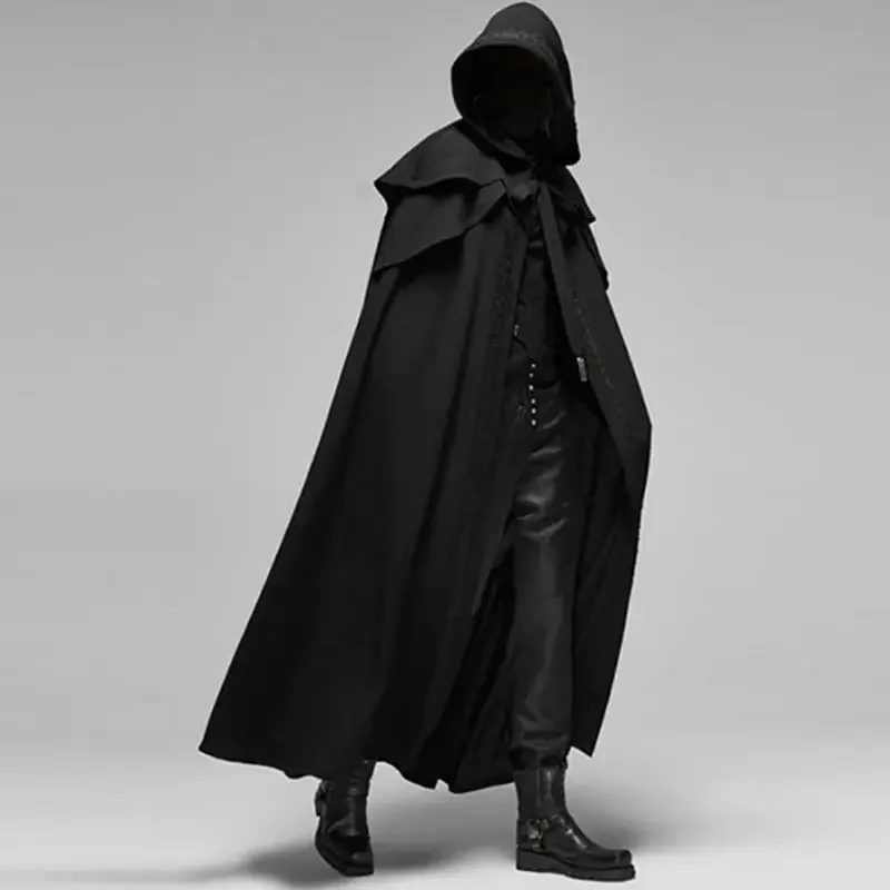 男性モンクコスプレ衣装 中世ヴィンテージゴシック フード付き - Winter Clothing Matching のレビューと価格